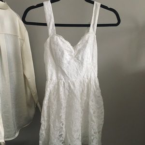 White laced sundress